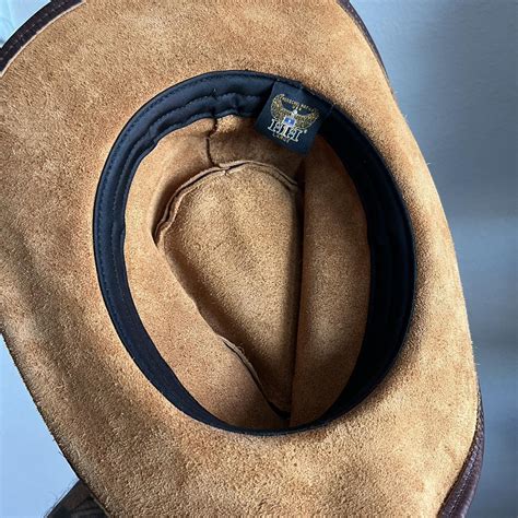 Henschel Walker Leather Hat Size L Depop
