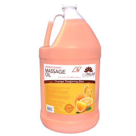 Aromatherapy Massage Oil Orange Tangerine Zest La Palm Spa Products