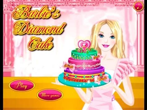 Barbie Online Games Barbie Diamond Cake Game - Cooking ...