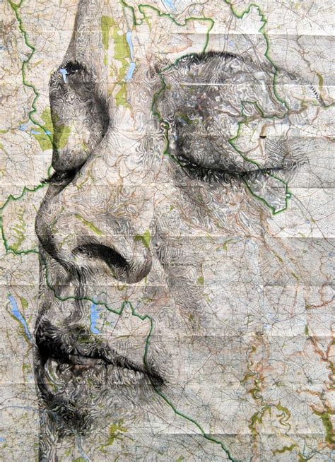 Elaborate New Portraits Drawn On Vintage Maps By Ed Fairburn — Colossal