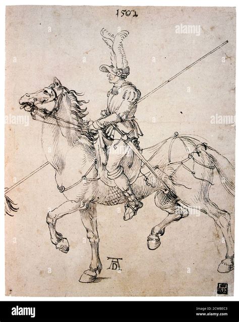 Cavalier With Lance 1502 Artist Albrecht Durer Albrecht Durer