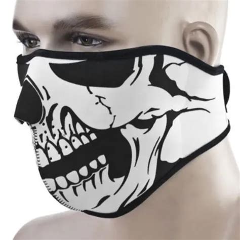 Novelty Skull Neoprene Half Face Mouth Mask Snowboard Motorcycle