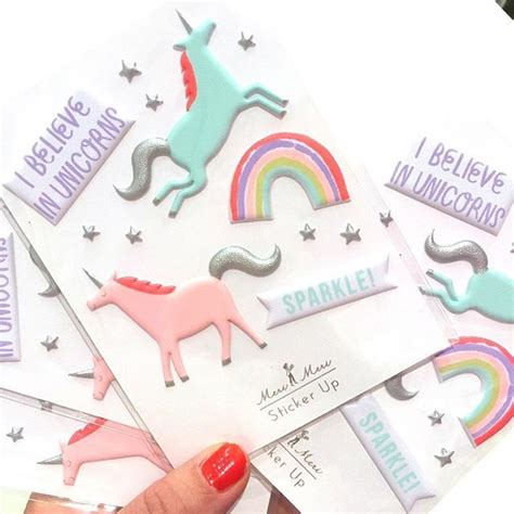Theres Nothing Like 3d Puffy Unicorn Stickers To Brighten Up Your Day