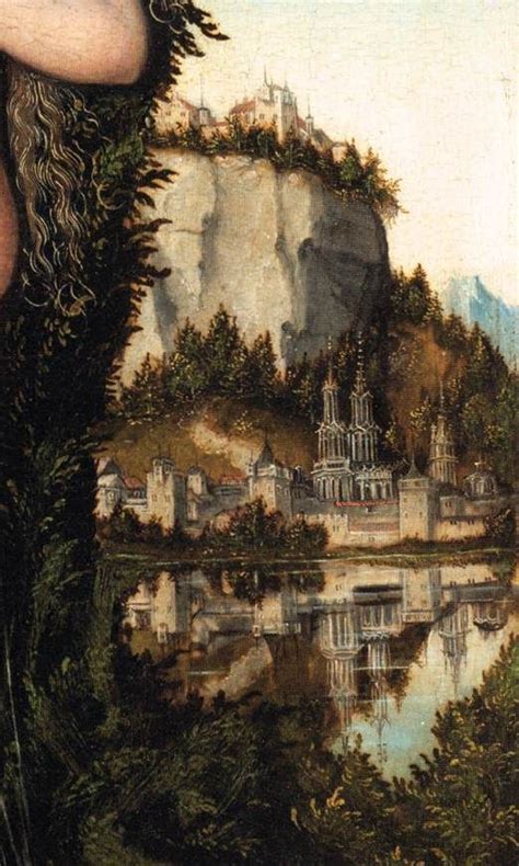 LUCAS CRANACH 1472 1553 Venus Standing In A Landscape Detail