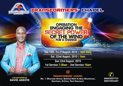 Transformers Chapel Port Harcourt