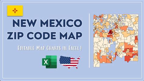 New Mexico Zip Code Map In Excel Zip Codes List And Population Map