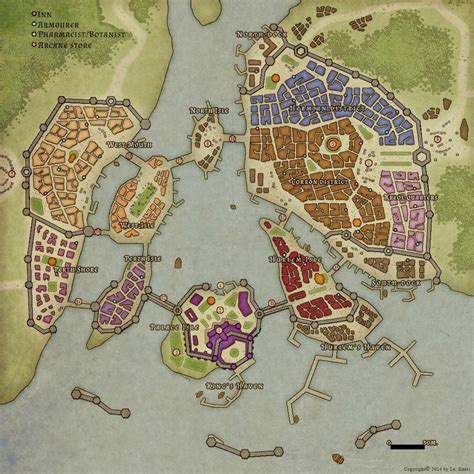 Fantasy World Map Fantasy City Map