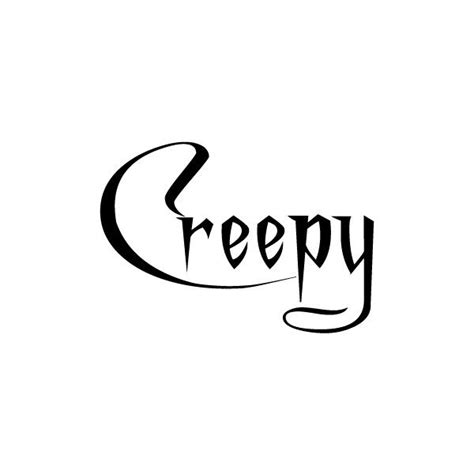 Creepy Halloween Word Art Liked On Polyvore Featuring Halloween Words
