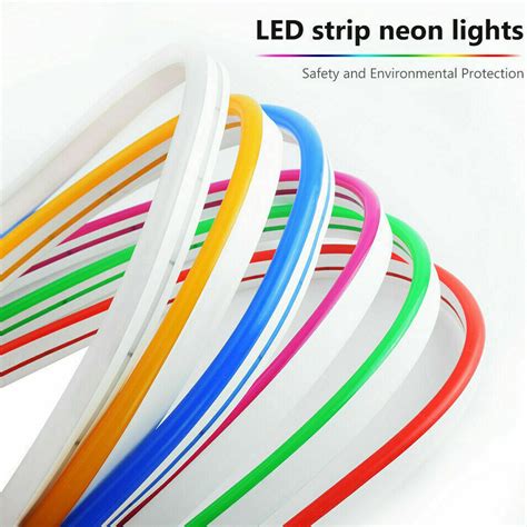 12v Flexible Sign Neon Lights Silicone Tube Led Strip Waterproof 1m 2m
