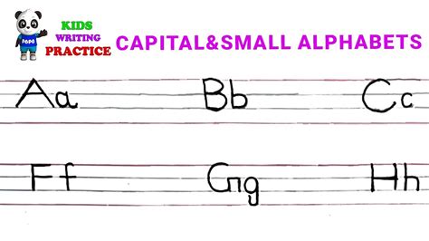 How To Write Capital And Small Alphabet Letters Kids Writing Practice