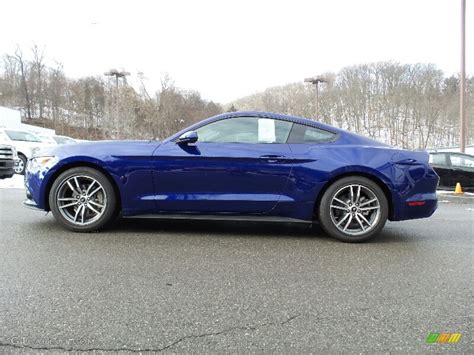 2016 Deep Impact Blue Metallic Ford Mustang Ecoboost Coupe 110839299