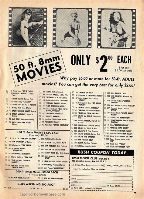 1963 Adult 8mm Movies Magazine Ad 50 Ft 8 Mm Movies Only Flickr