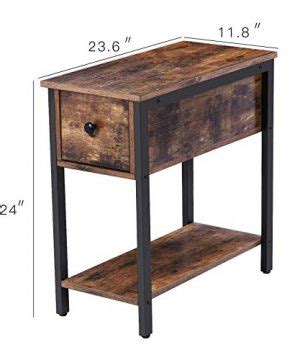 Most of these items are best suited for small. HOOBRO Side Table, 2-Tier Nightstand with Drawer, Narrow ...