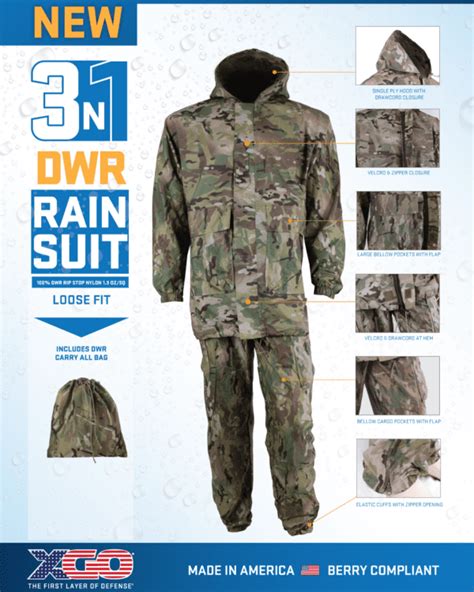 Xgo Ocp Dwr Rainsuit Soldier Systems Daily
