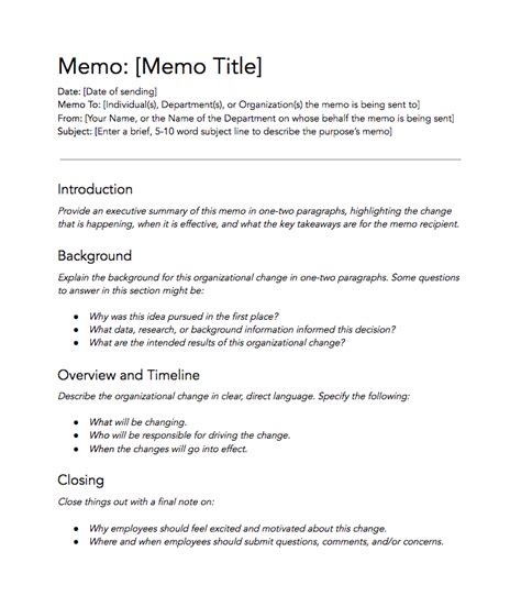 How To Write A Memo Template And Examples Business Memo Memo