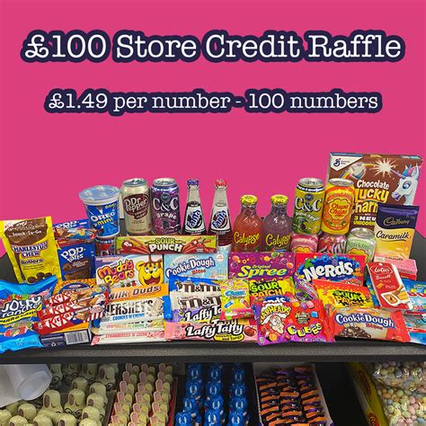 £100 Store Credit Raffle Sweet One Confectionery