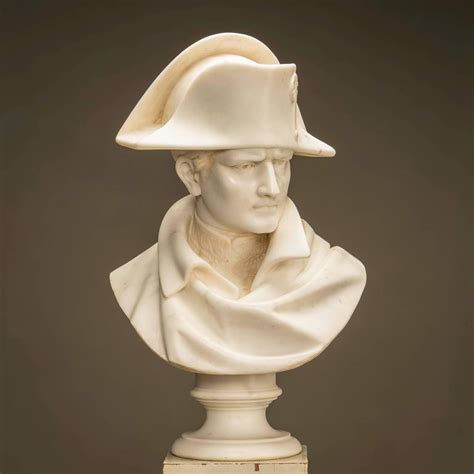 Marble Bust Of Napoleon Signed On An Original Wood Base At 1stdibs