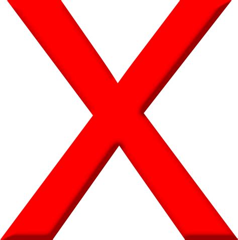 Red X Image Png PNG Image Collection