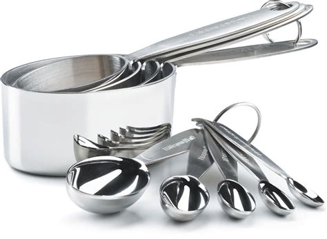 Cuisipro Stainless Steel 9 Piece Measuring Cup And Spoon Set Walmart