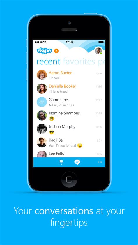 Skype For Iphone Gets Updated With Interactive Call And Message