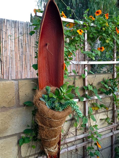 Palm Tree Seed Pod With Succulent Nest Palm Tree Crafts Palm Frond