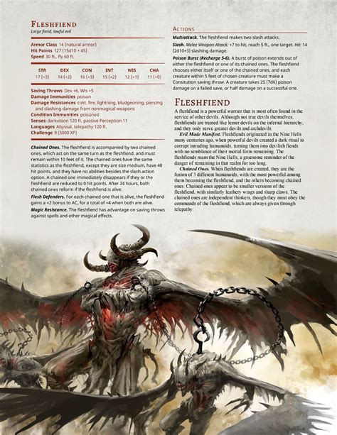 DnD E Homebrew Dark Arts Players Companion Monsters Part By