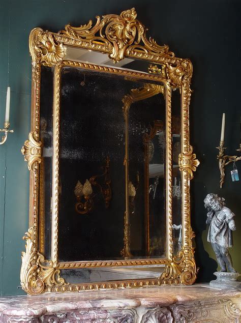 Large Antique Gold Mirror Home Design Ideas