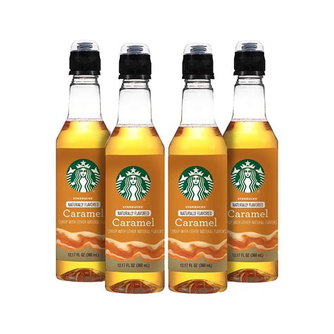 Amazon Com Starbucks Naturally Flavored Coffee Syrup Caramel Pack