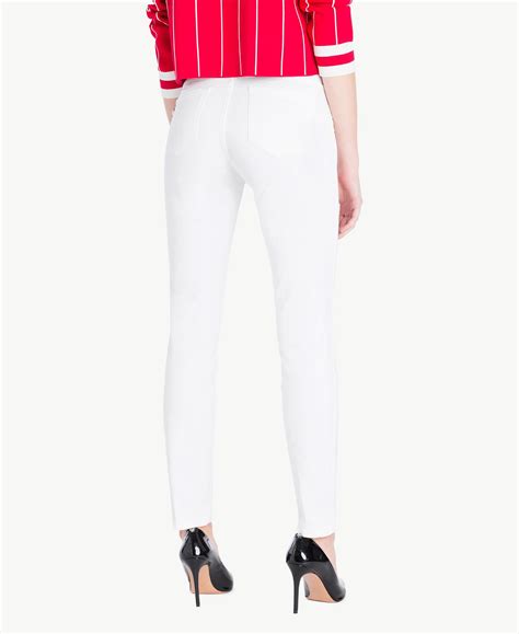Skinny Trousers Woman White Twinset Milano