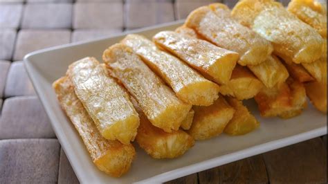 How To Make Fried Cassava Yuca Youtube