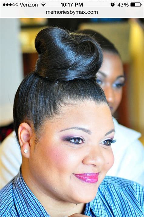 24 African American High Bun Hairstyles Hairstyle Catalog