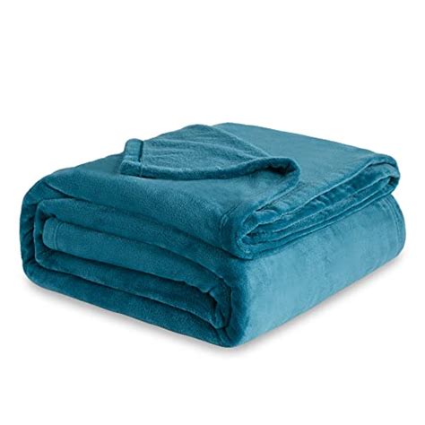 Bedsure Fleece Blankets King Size Teal Bed Blanket Soft