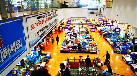 4k 5 5 Noryangjin Fisheries Wholesale Market Walk Tour Seoul Korea