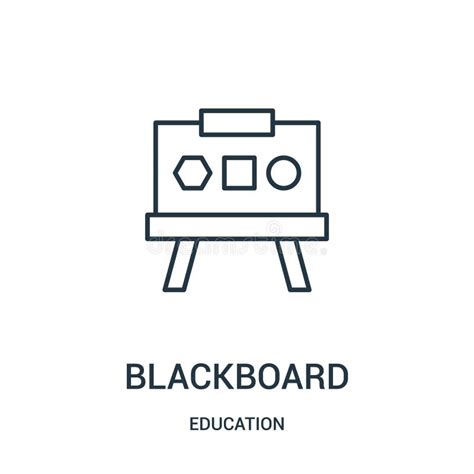 Blackboard Icon Vector From Education Collection Thin Line Blackboard