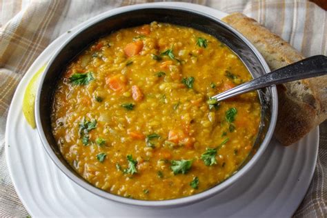 Red Lentil Soup Recipe With Vegetables Two Kooks In The Kitchen