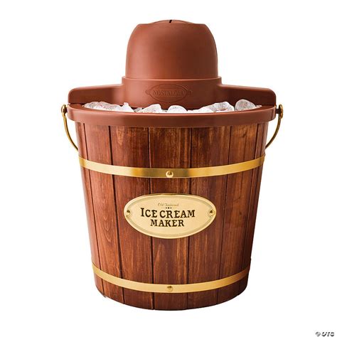 Nostalgia 4 Quart Wood Bucket Ice Cream Maker