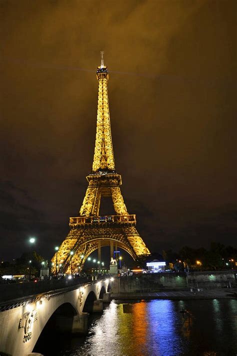 Eiffel Tower Lit Up At Night Paris Photography Paris Art