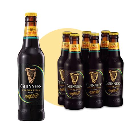 It takes bold brewers to brew bold beers. Guinness 6-bottle pack