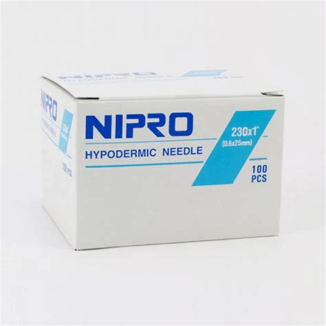 Nipro Disposable Hypodermic Needles 23g X 1 50 Pack Westend Supplies