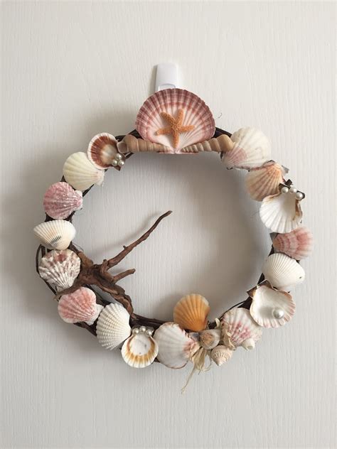 Seashell Wreath Mothers Day T 12 Sea Shell Wreath Grapevine