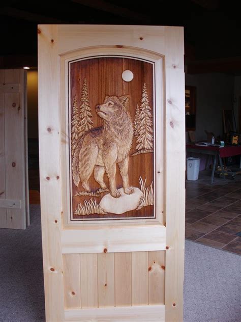 Carved Wood Front Doors Great River Door Co Custom Wood Doors Rustic