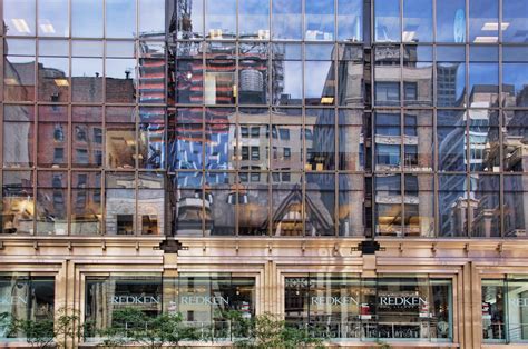 Clear Glass Building Reflecting High Rise Commercial Building Free