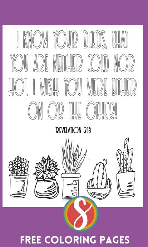 Revelation Free Bible Coloring Pages — Stevie Doodles Free Printable