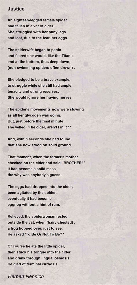 Poem About Justice