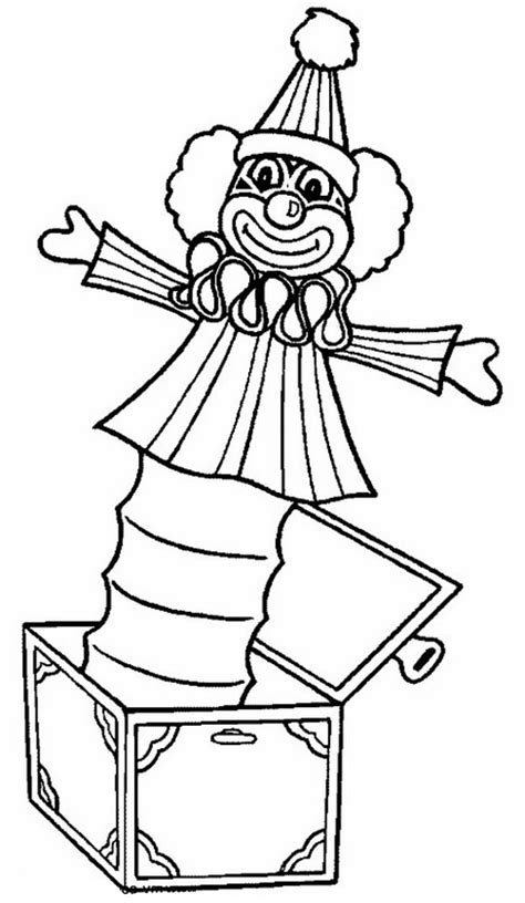And the clown is the first thing that comes to the mind whenever the word circus is mentioned. Clown Jack In The Box Coloring Page : Coloring Sky