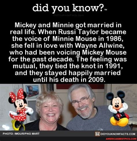 Did You Know Mickey And Minnie Got Married In Real Life When Russi