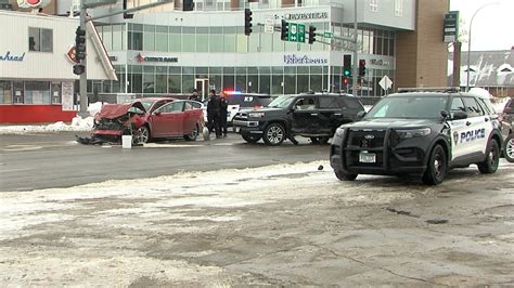 Police Stolen Car Crashes At Busy Moorhead Intersection After Chase Called Off Inforum