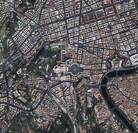 Vatican City Satellite Image Stock Image E7800943 Science Photo