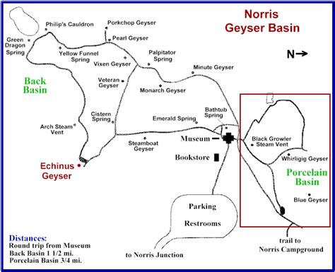 Norris Geyser Basin Map