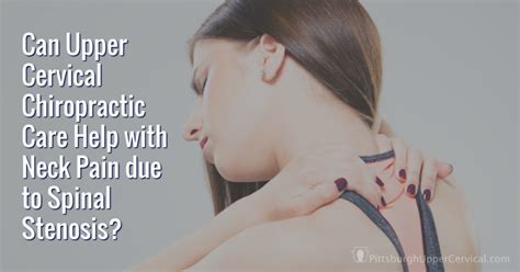 Can Upper Cervical Chiropractic Care Help With Neck Pain Due To Spinal